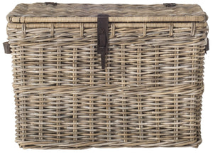Safavieh Amancio Wicker Trunk - Handwoven Kubu Rattan Storage Solution With Rustic Charm And Modern Design SEA7021A