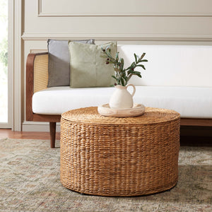 Safavieh Jesse Wicker Storage Coffee Table - Stylish Rattan Table With Interior Storage For Modern Living Spaces Natural SEA7034A