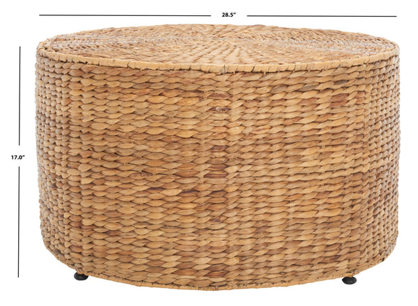 Safavieh Jesse Wicker Coffee Table - Handcrafted Natural Material Design For Chic, Modern Living Spaces SEA7035A