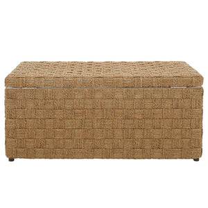 Safavieh Ashban Trunk - Contemporary Seagrass Storage Chest For Stylish Living Spaces & Coastal Decor SEA7036A
