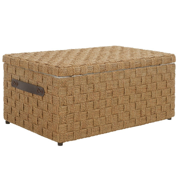 Safavieh Ashban Trunk - Contemporary Seagrass Storage Chest For Stylish Living Spaces & Coastal Decor SEA7036A