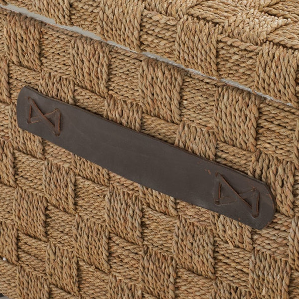 Safavieh Ashban Trunk - Contemporary Seagrass Storage Chest For Stylish Living Spaces & Coastal Decor SEA7036A