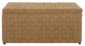 Safavieh Ashban Trunk - Contemporary Seagrass Storage Chest For Stylish Living Spaces & Coastal Decor SEA7036A