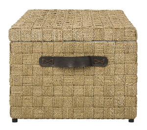 Safavieh Ashban Trunk - Contemporary Seagrass Storage Chest For Stylish Living Spaces & Coastal Decor SEA7036A