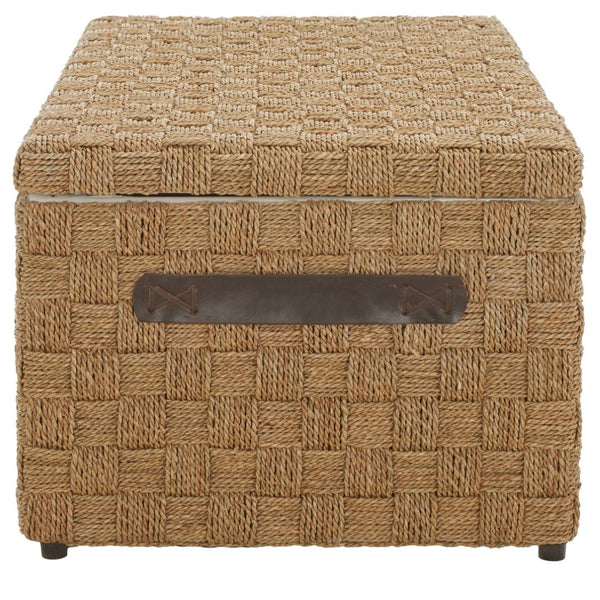 Safavieh Ashban Trunk - Contemporary Seagrass Storage Chest For Stylish Living Spaces & Coastal Decor SEA7036A