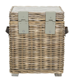 Safavieh Merlie Trunk - Versatile Square Storage Solution In White Wash For Toys, Blankets, And More! SEA7037A