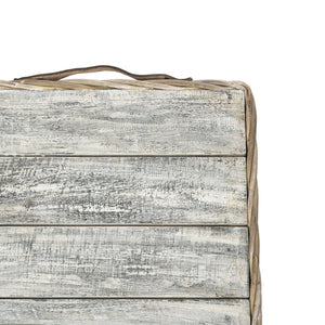Safavieh Merlie Trunk - Versatile Square Storage Solution In White Wash For Toys, Blankets, And More! SEA7037A
