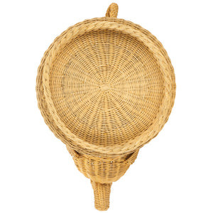 Safavieh Balford Sculptural Elephant Rattan Accent Table - Unique Organic Design For Stylish Living Spaces Natural SEA7038A