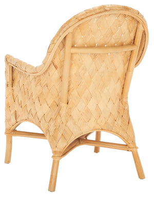 Safavieh Chorus Woven Dining Chair With Cushioned Comfort - Coastal Rattan & Abaca Design For Stylish Dining SEA7039A