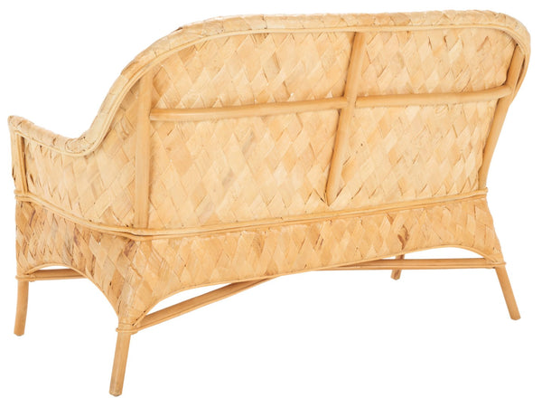 Safavieh Chorus Woven Sofa Bench - Handcrafted Rattan & Abaca Seating For Coastal, Tropical Décor Bliss SEA7041A