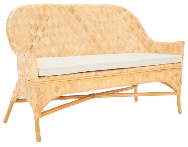 Safavieh Chorus Woven Sofa Bench - Handcrafted Rattan & Abaca Seating For Coastal, Tropical Décor Bliss SEA7041A