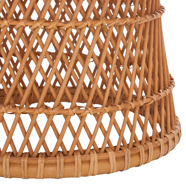 Safavieh Iola Swivel Accent Chair W/ Cushion XII23 Natural / White Rattan SEA7043A