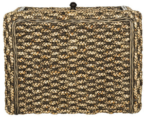 Safavieh Musa Braided Brown Wash Wicker Nightstand – Coastal-Inspired Design With Smart Storage Solutions SEA8003A
