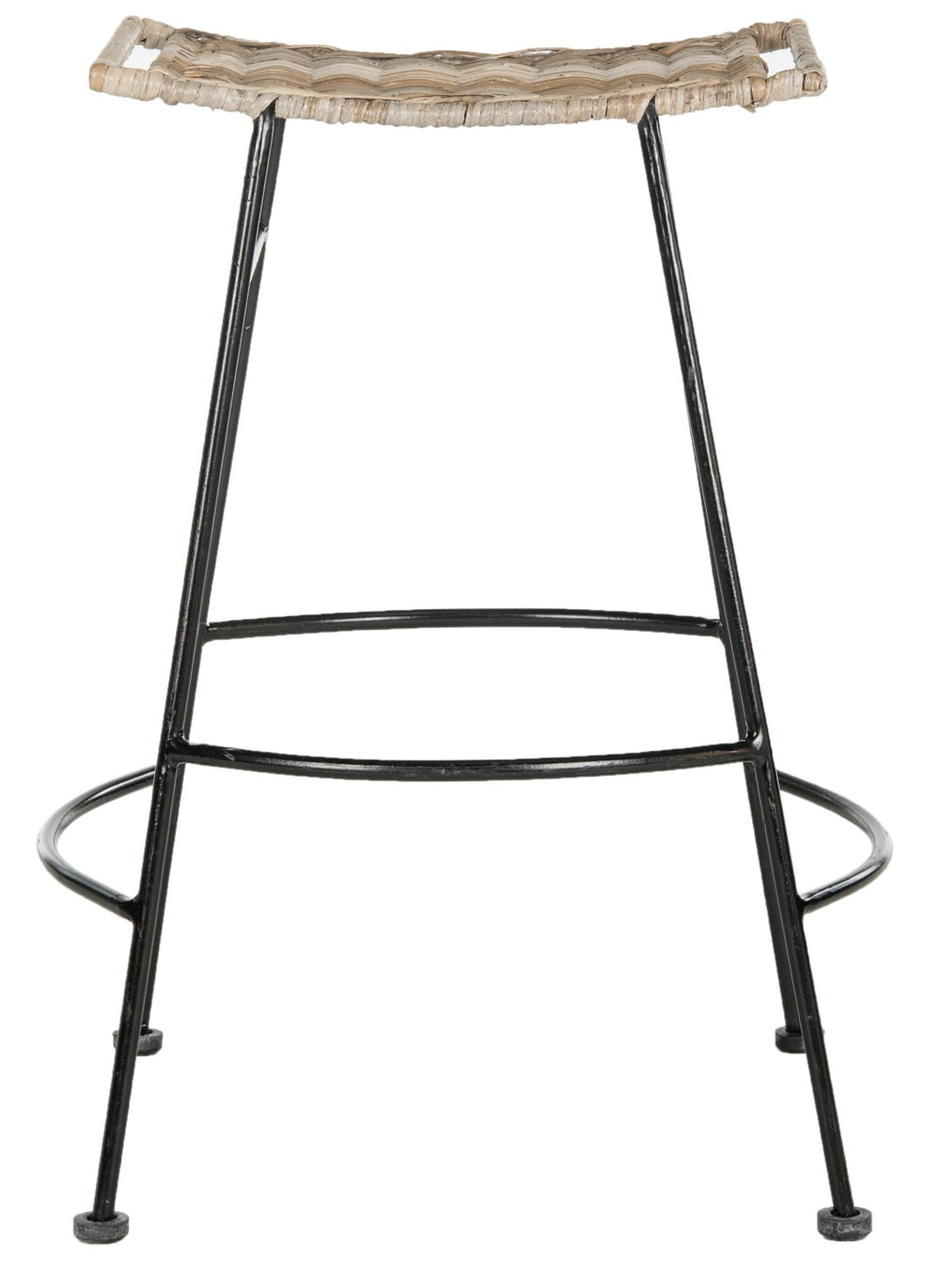 Safavieh ATARA Grey Barstools - Contemporary Design with Durable Woven Fabric for Stylish Seating Solutions SEA8006A-SET2