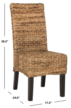 Safavieh AVITA Dining Chairs - Elevate Your Space with Artisanal Comfort and Timeless Style for Any Room Natural SEA8012A-SET2