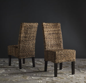 Safavieh AVITA Dining Chairs - Elevate Your Space with Artisanal Comfort and Timeless Style for Any Room Natural SEA8012A-SET2