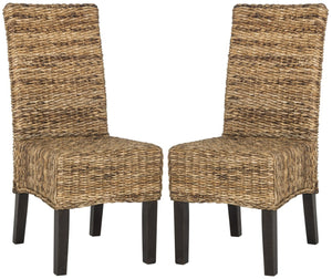 Safavieh AVITA Dining Chairs - Elevate Your Space with Artisanal Comfort and Timeless Style for Any Room Natural SEA8012A-SET2