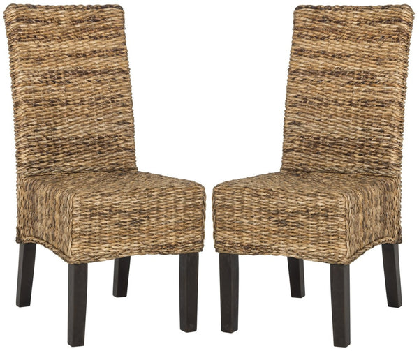 Safavieh AVITA Dining Chairs - Elevate Your Space with Artisanal Comfort and Timeless Style for Any Room Natural SEA8012A-SET2