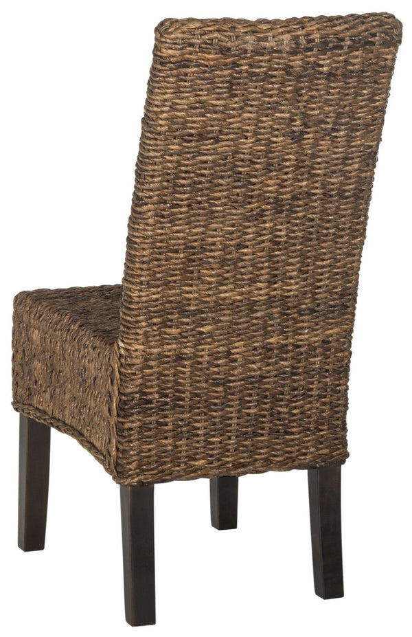 Safavieh AVITA Dining Chairs - Elevate Your Space with Artisanal Comfort and Timeless Style for Any Room Brown SEA8012B-SET2