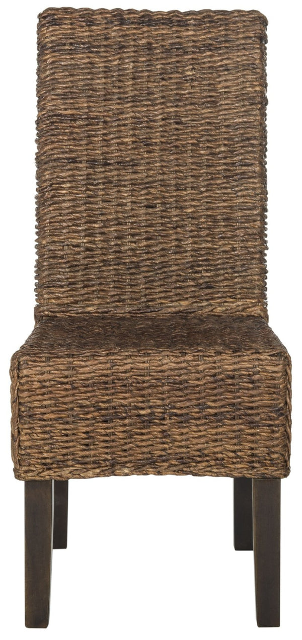 Safavieh AVITA Dining Chairs - Elevate Your Space with Artisanal Comfort and Timeless Style for Any Room Brown SEA8012B-SET2