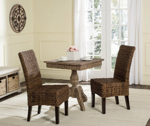 Safavieh AVITA Dining Chairs - Elevate Your Space with Artisanal Comfort and Timeless Style for Any Room Brown SEA8012B-SET2