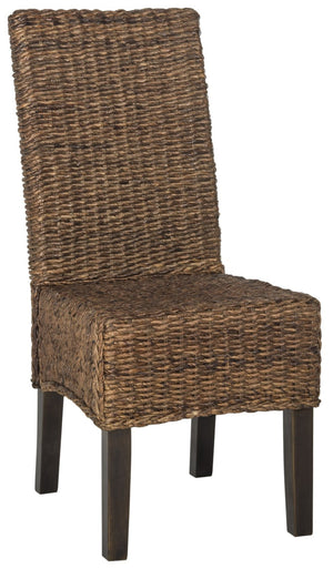 Safavieh AVITA Dining Chairs - Elevate Your Space with Artisanal Comfort and Timeless Style for Any Room Brown SEA8012B-SET2