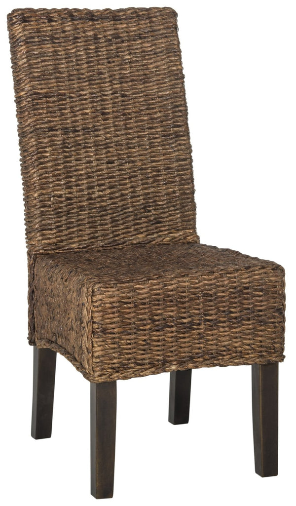 Safavieh AVITA Dining Chairs - Elevate Your Space with Artisanal Comfort and Timeless Style for Any Room Brown SEA8012B-SET2