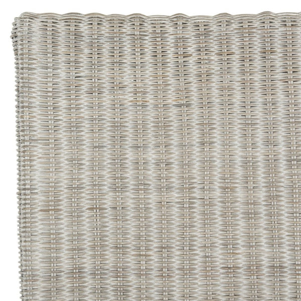 Safavieh ARJUN Wicker Dining Chairs – Artisan Crafted Comfort with Coastal Charm for Elegant Dining Spaces Antique / Grey SEA8013B-SET2