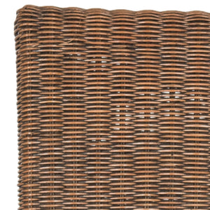 Safavieh ARJUN Wicker Dining Chairs – Artisan Crafted Comfort with Coastal Charm for Elegant Dining Spaces Brown / Multi SEA8013C-SET2