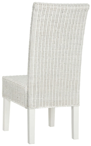 Safavieh ARJUN Wicker Dining Chairs – Artisan Crafted Comfort with Coastal Charm for Elegant Dining Spaces White SEA8013E-SET2