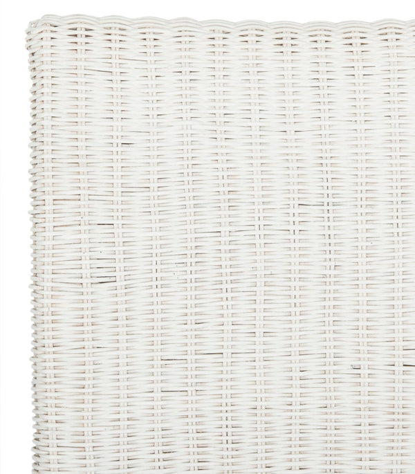 Safavieh ARJUN Wicker Dining Chairs – Artisan Crafted Comfort with Coastal Charm for Elegant Dining Spaces White SEA8013E-SET2