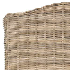Safavieh ODETTE Wicker Dining Chairs - Coastal Charm with Handcrafted Elegance for Your Dining Space Grey SEA8015A-SET2