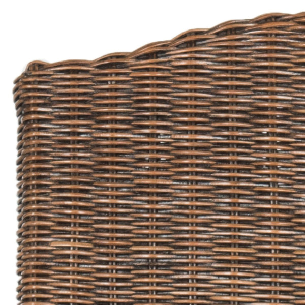 Safavieh ODETTE Wicker Dining Chairs - Coastal Charm with Handcrafted Elegance for Your Dining Space Brown / Multi SEA8015C-SET2