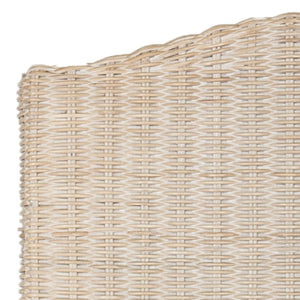 Safavieh ODETTE Wicker Dining Chairs - Coastal Charm with Handcrafted Elegance for Your Dining Space White Washed SEA8015D-SET2