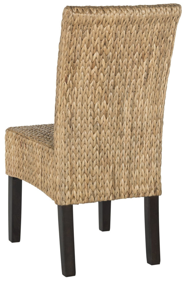 Safavieh LUZ Dining Chairs - Sustainable Pine Frame & Water Hyacinth Weave, Natural Aesthetic for Any Space SEA8016A-SET2