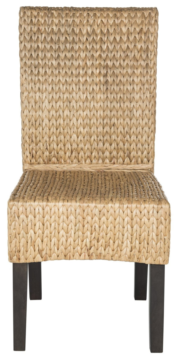 Safavieh LUZ Dining Chairs - Sustainable Pine Frame & Water Hyacinth Weave, Natural Aesthetic for Any Space SEA8016A-SET2