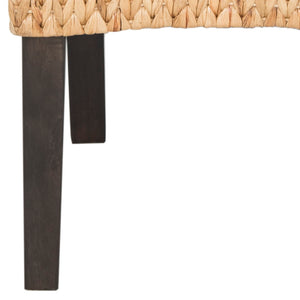Safavieh LUZ Dining Chairs - Sustainable Pine Frame & Water Hyacinth Weave, Natural Aesthetic for Any Space SEA8016A-SET2