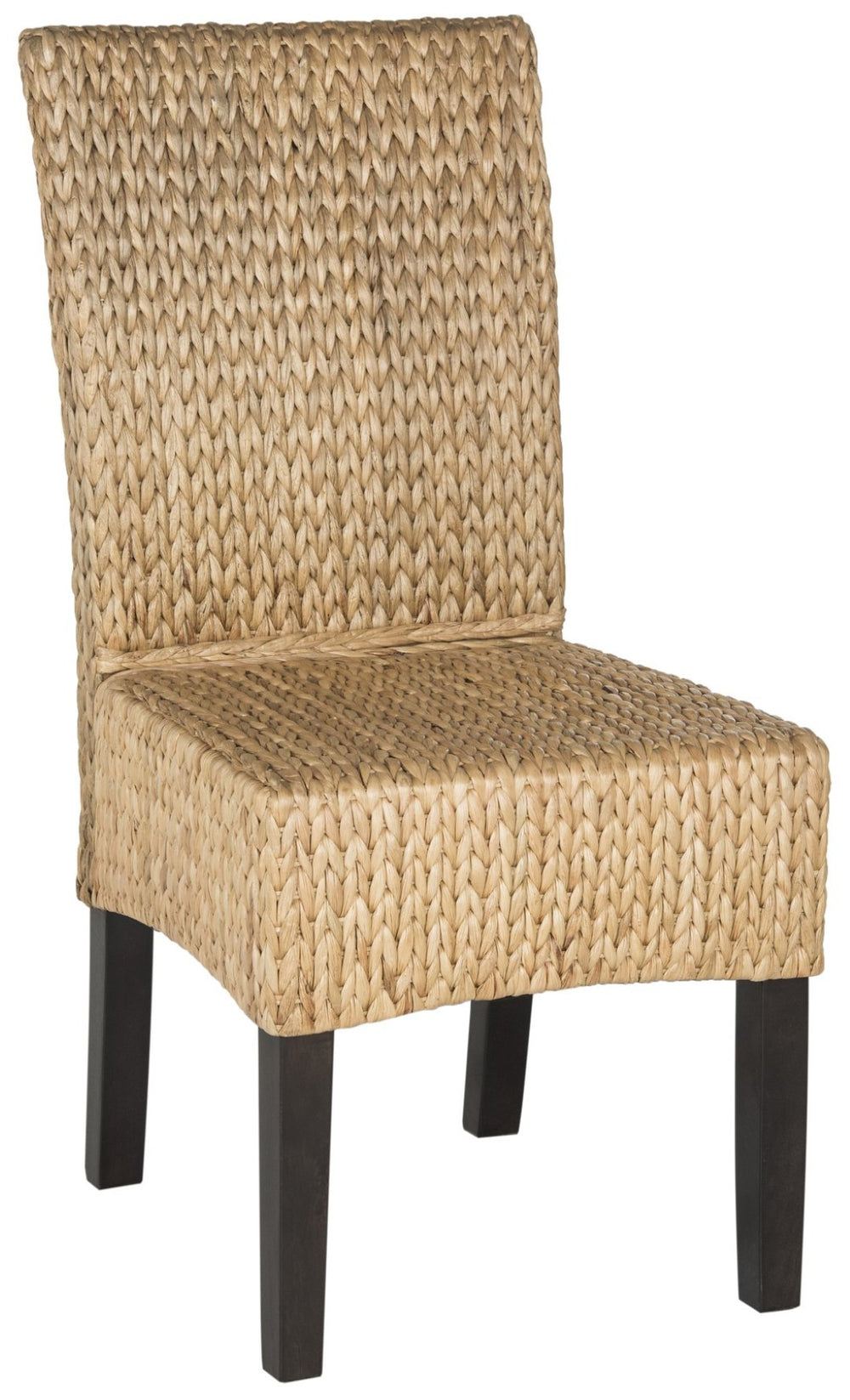 Safavieh LUZ Dining Chairs - Sustainable Pine Frame & Water Hyacinth Weave, Natural Aesthetic for Any Space SEA8016A-SET2