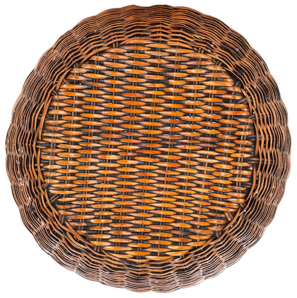 Safavieh Remi Wicker End Table – Chic Barrel Stool Design For Modern Living Spaces, Versatile Accent Piece Brown / Multi SEA8022A