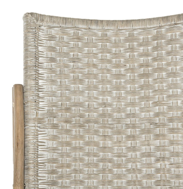 Safavieh Bali Rocking Chair - Elegant Rattan Design With Sturdy Hardwood Frame For Ultimate Comfort And Style Antique Grey SEA8035A