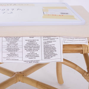 Safavieh Haru Rattan Dining Chair - Natural & Cream - Elegant Comfort For Your Dining Space Décor Natural ,Cream Rattan ,Fabric ,Foam Sea8039a-set2