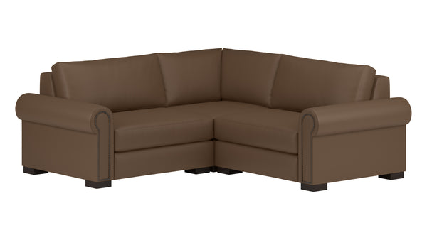 Nativa Interiors Sylviane Deep Plush Modular Sectional Mini Khaki  Sec-sylv-dp-ar3-3pc-jbs-khaki