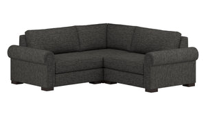 Nativa Interiors Sylviane Deep Plush Modular Sectional Mini Graphite  Sec-sylv-dp-ar3-3pc-vw-graphite