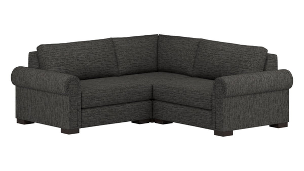 Nativa Interiors Sylviane Deep Plush Modular Sectional Mini Graphite  Sec-sylv-dp-ar3-3pc-vw-graphite