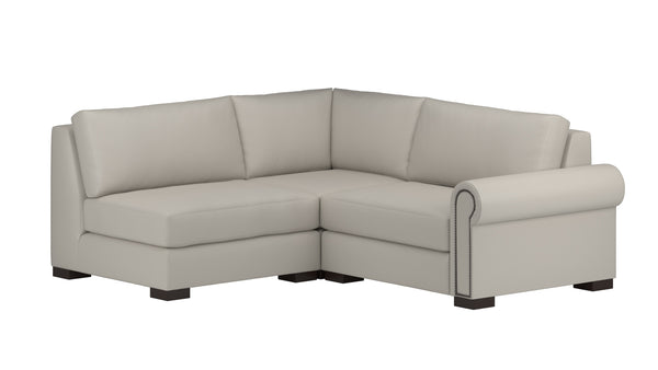 Nativa Interiors Sylviane Deep Plush Modular Sectional Mini Natural  Sec-sylv-dp-ar4-3pc-jbs-natural
