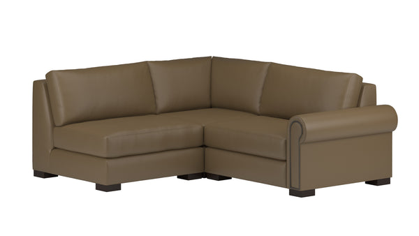 Nativa Interiors Sylviane Deep Plush Modular Sectional Mini Tan  Sec-sylv-dp-ar4-3pc-jbs-tan