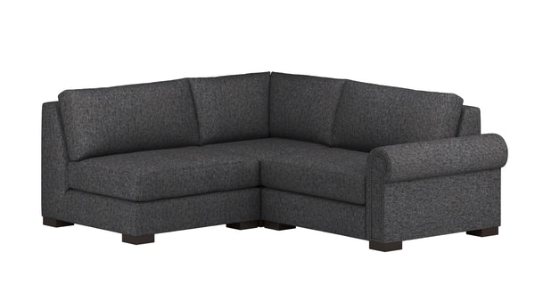 Nativa Interiors Sylviane Deep Plush Modular Sectional Mini Classic Graphite  Sec-sylv-dp-ar4-3pc-mjd-graphite