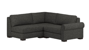 Nativa Interiors Sylviane Deep Plush Modular Sectional Mini Graphite  Sec-sylv-dp-ar4-3pc-vw-graphite
