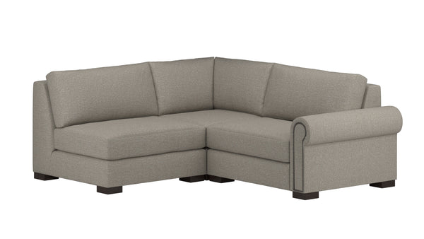 Nativa Interiors Sylviane Deep Plush Modular Sectional Mini Sand  Sec-sylv-dp-ar4-3pc-vw-sand