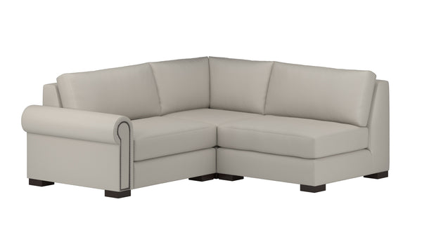 Nativa Interiors Sylviane Deep Plush Modular Sectional Mini Natural  Sec-sylv-dp-ar5-3pc-jbs-natural